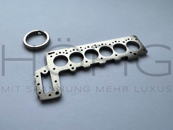 V2A Schlüsselanhänger Zylinderkopfdichtung M57 mit Schlüsselring